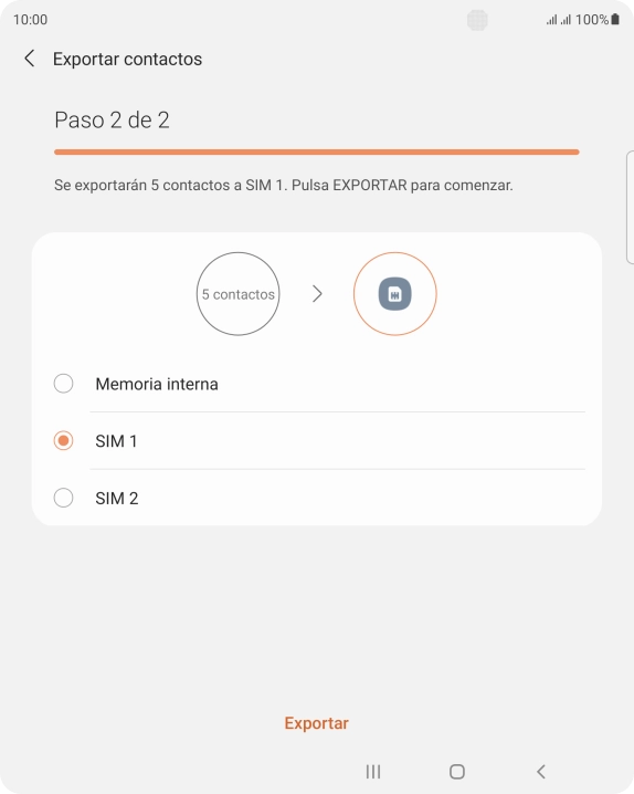 Pulsa Exportar. Pulsa Exportar.