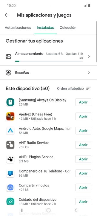 Pulsa la app deseada. Pulsa la app deseada.
