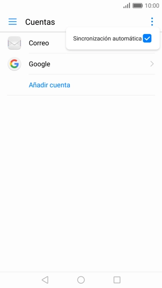 Pulsa Sincronización automática para activar o desactivar la función. Pulsa Sincronización automática para activar o desactivar la función.