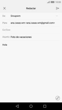 Pulsa el icono de anexos. Pulsa el icono de anexos.
