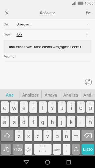 Pulsa el contacto deseado. Pulsa el contacto deseado.