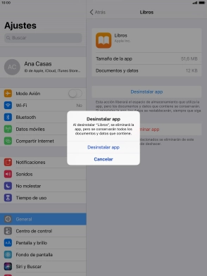 Pulsa Desinstalar app. Pulsa Desinstalar app.