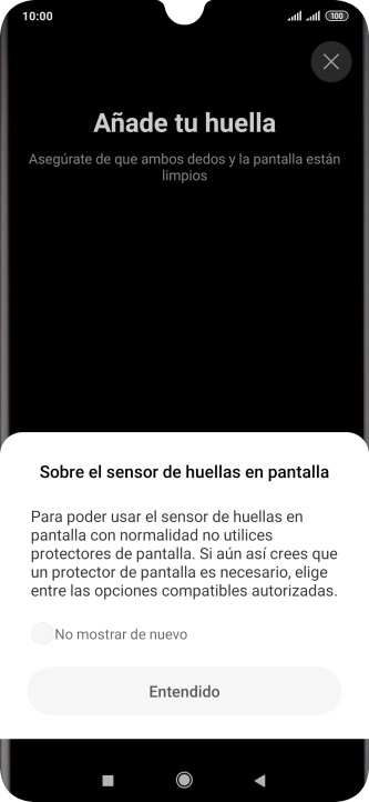 Pulsa Entendido. Pulsa Entendido.