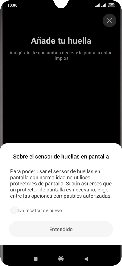 Pulsa Entendido. Pulsa Entendido.