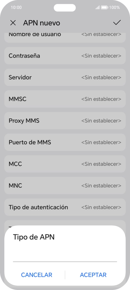 Introduce default y pulsa ACEPTAR. Introduce default y pulsa ACEPTAR.