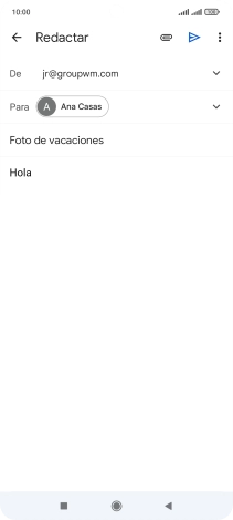 Pulsa el icono de anexos. Pulsa el icono de anexos.