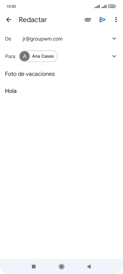 Pulsa el icono de anexos. Pulsa el icono de anexos.