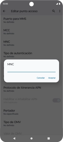 Introduce 01 y pulsa Aceptar. Introduce 01 y pulsa Aceptar.