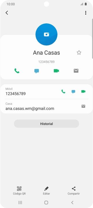 Pulsa el icono de llamada junto al número deseado. Pulsa el icono de llamada junto al número deseado.