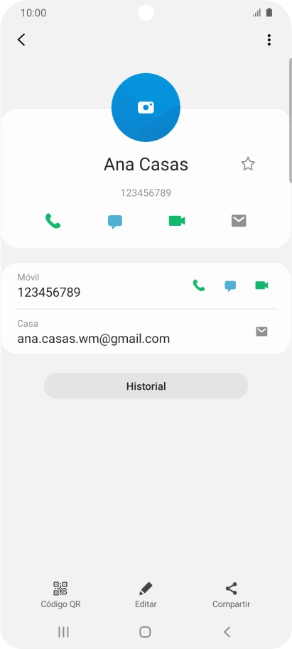 Pulsa el icono de llamada junto al número deseado. Pulsa el icono de llamada junto al número deseado.