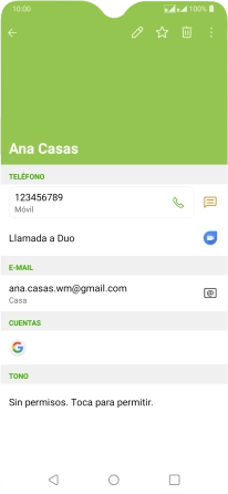 Pulsa el número de teléfono. Pulsa el número de teléfono.