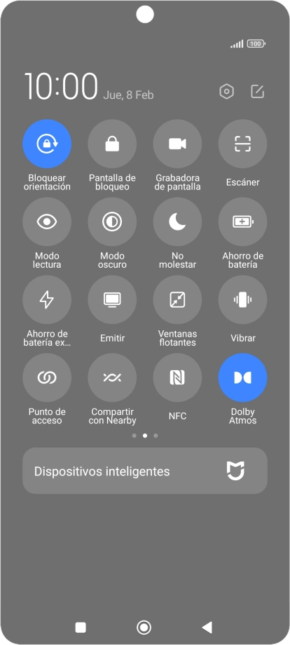 Pulsa Ahorro de batería para activar la función. Pulsa Ahorro de batería para activar la función.