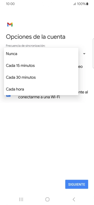 Pulsa el ajuste deseado. Pulsa el ajuste deseado.