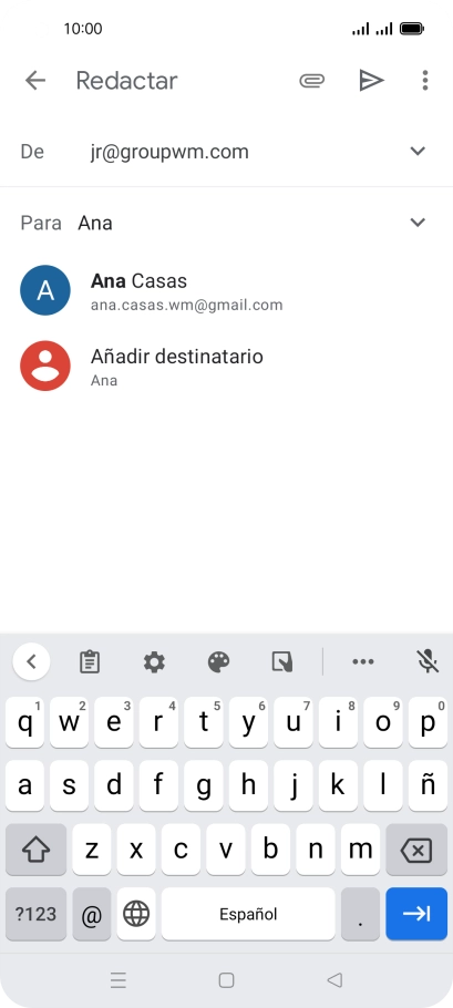 Pulsa el contacto deseado. Pulsa el contacto deseado.