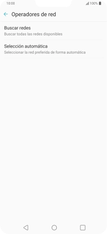 Si quieres seleccionar la red de forma manual, pulsa Buscar redes y espera un momento mientras el teléfono está buscando las redes disponibles. Si quieres seleccionar la red de forma manual, pulsa Buscar redes y espera un momento mientras el teléfono está buscando las redes disponibles.