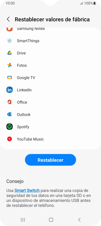 Pulsa Restablecer. Pulsa Restablecer.