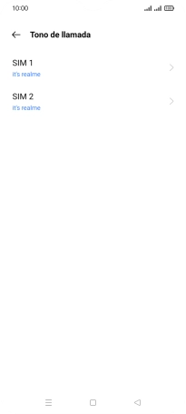 Pulsa la tarjeta SIM deseada. Pulsa la tarjeta SIM deseada.