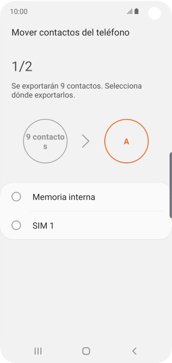 Pulsa el nombre de la tarjeta SIM. Pulsa el nombre de la tarjeta SIM.