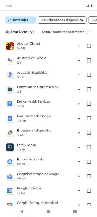 Pulsa la app deseada. Pulsa la app deseada.