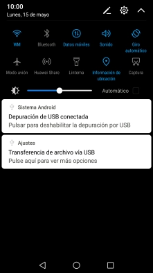 Pulsa Modo avión para activar o desactivar la función. Pulsa Modo avión para activar o desactivar la función.