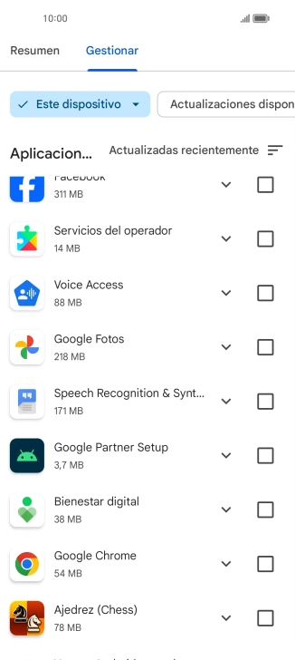 Pulsa la app deseada. Pulsa la app deseada.