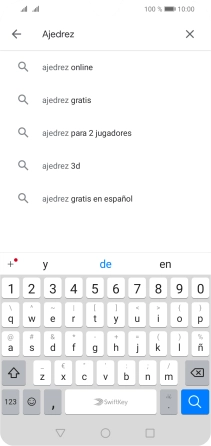 Introduce el nombre del tema o de la app y pulsa el icono de búsqueda. Introduce el nombre del tema o de la app y pulsa el icono de búsqueda.
