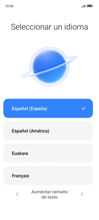Pulsa el idioma deseado. Pulsa el idioma deseado.