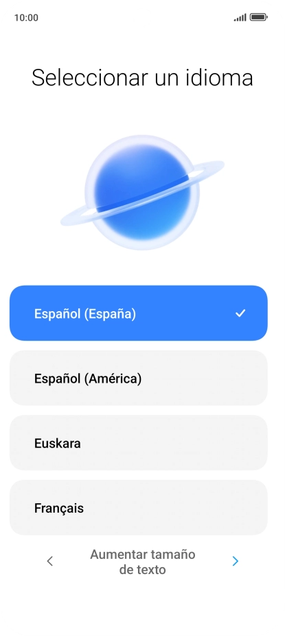 Pulsa el idioma deseado. Pulsa el idioma deseado.