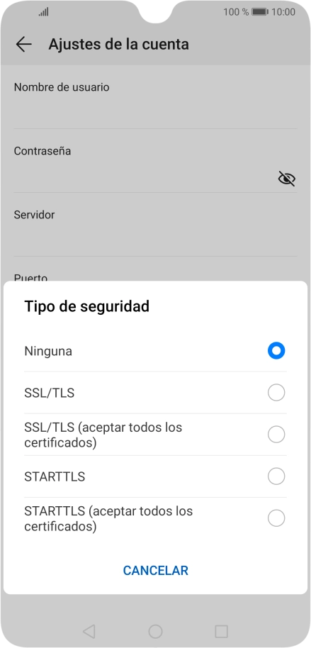 Pulsa Ninguna para desactivar la función. Pulsa Ninguna para desactivar la función.