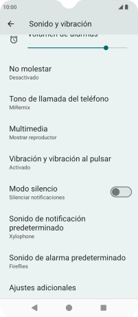 Pulsa Tono de llamada del teléfono. Pulsa Tono de llamada del teléfono.