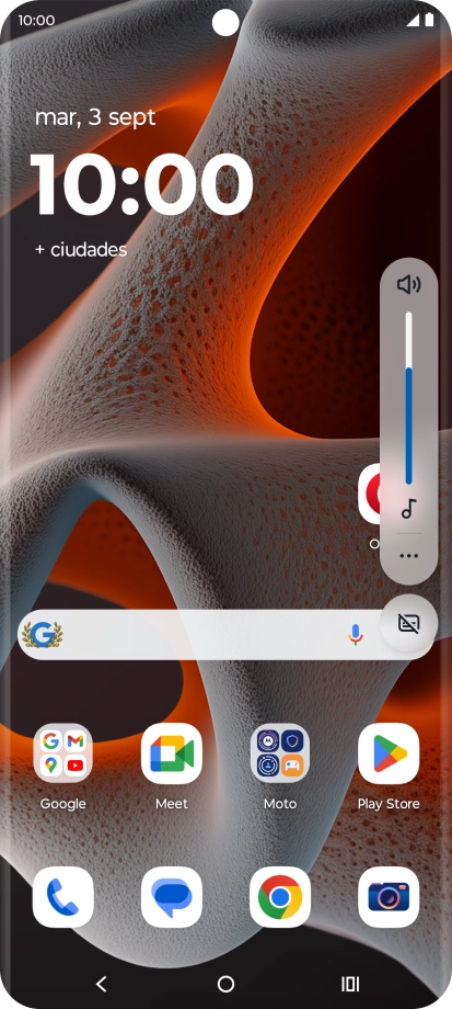 Pulsa el icono de modo de sonido las veces que sean necesarias para activar o desactivar el modo silencioso. Pulsa el icono de modo de sonido las veces que sean necesarias para activar o desactivar el modo silencioso.