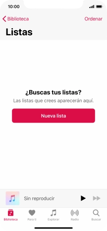 Pulsa Nueva lista. Pulsa Nueva lista.