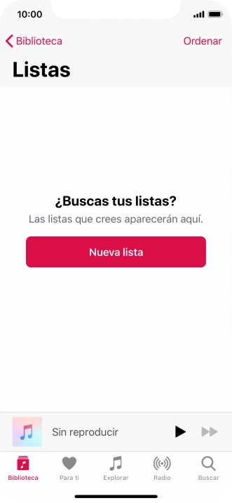 Pulsa Nueva lista. Pulsa Nueva lista.