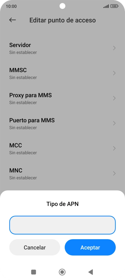 Introduce default y pulsa Aceptar. Introduce default y pulsa Aceptar.