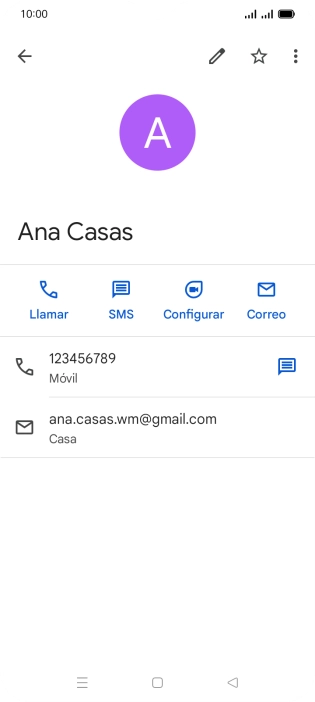 Pulsa el número de teléfono deseado. Pulsa el número de teléfono deseado.