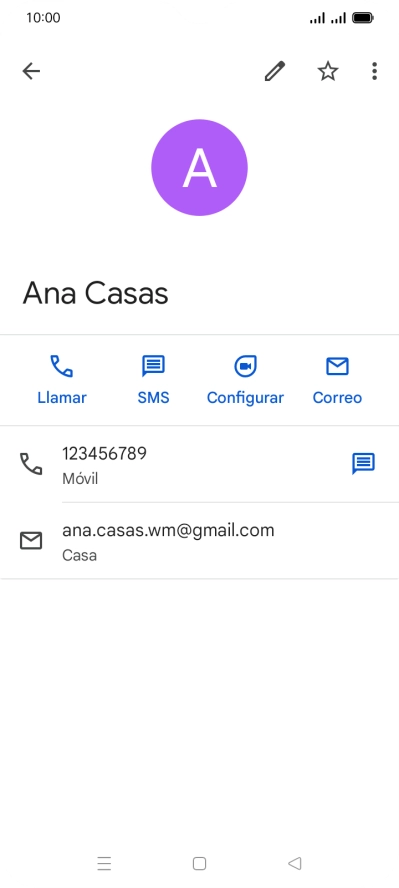 Pulsa el número de teléfono deseado. Pulsa el número de teléfono deseado.