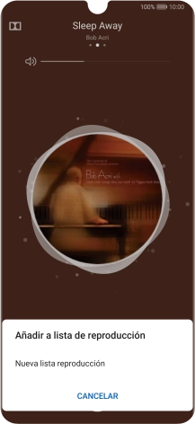 Pulsa Nueva lista reproducción. Pulsa Nueva lista reproducción.