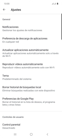 Pulsa Actualizar aplicaciones automáticamente. Pulsa Actualizar aplicaciones automáticamente.