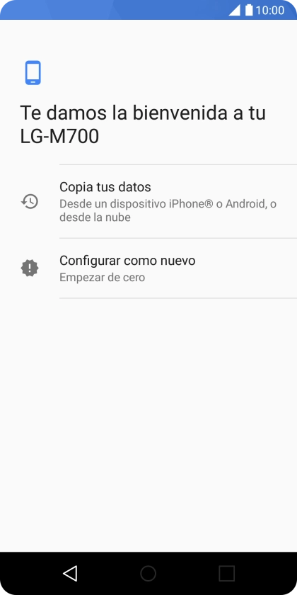 Puedes transferir el contenido de otro teléfono cuando activas tu teléfono por primera vez y cuando lo has restablecido. Cuando aparezca en la pantalla del teléfono esta imagen, ya está listo para la transmisión del contenido del otro teléfono. Puedes transferir el contenido de otro teléfono cuando activas tu teléfono por primera vez y cuando lo has restablecido. Cuando aparezca en la pantalla del teléfono esta imagen, ya está listo para la transmisión del contenido del otro teléfono.