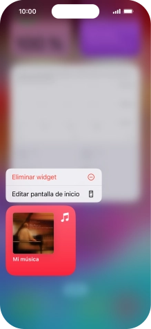Pulsa Eliminar widget. Pulsa Eliminar widget.