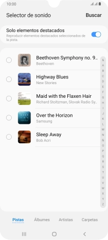 Pulsa los timbres de llamada deseados para escucharlos. Pulsa los timbres de llamada deseados para escucharlos.