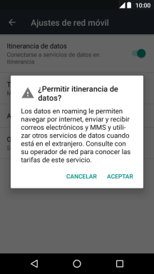 Si activas la función, pulsa ACEPTAR. Si activas la función, pulsa ACEPTAR.