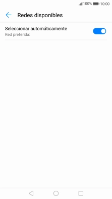 Si quieres seleccionar la red de forma manual, pulsa Seleccionar automáticamente para desactivar la función. Si quieres seleccionar la red de forma manual, pulsa Seleccionar automáticamente para desactivar la función.