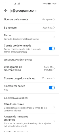 Pulsa Nombre de la cuenta. Pulsa Nombre de la cuenta.