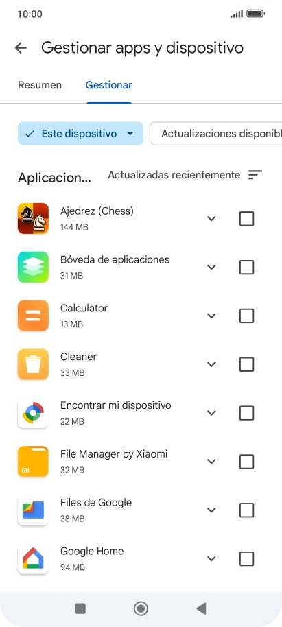Pulsa la app deseada. Pulsa la app deseada.