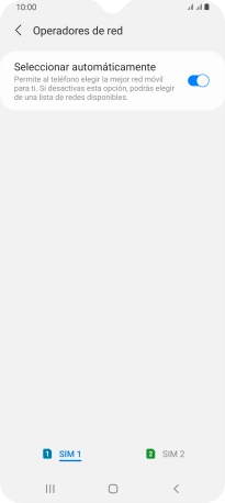 Pulsa la tarjeta SIM deseada. Pulsa la tarjeta SIM deseada.