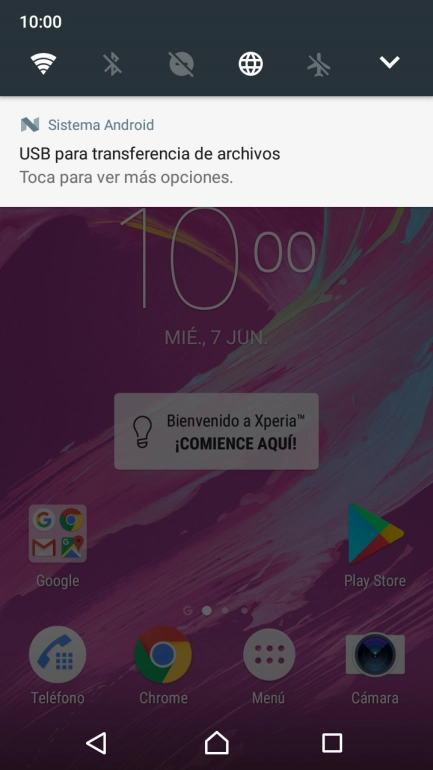 Pulsa el icono de conexiones. Pulsa el icono de conexiones.