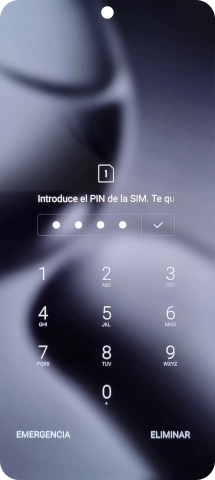 Si lo solicita el teléfono, introduce el código PIN y pulsa el icono de aceptar. Si lo solicita el teléfono, introduce el código PIN y pulsa el icono de aceptar.