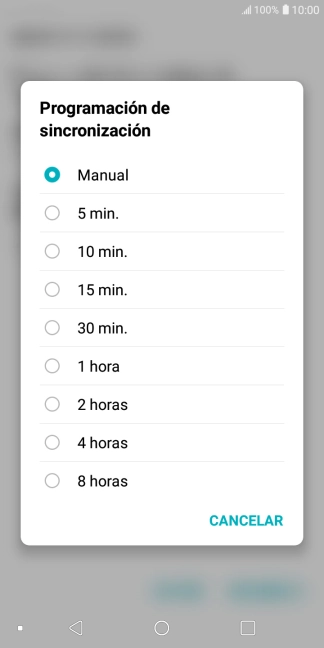 Pulsa el ajuste deseado. Pulsa el ajuste deseado.