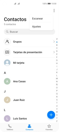Pulsa Ajustes. Pulsa Ajustes.